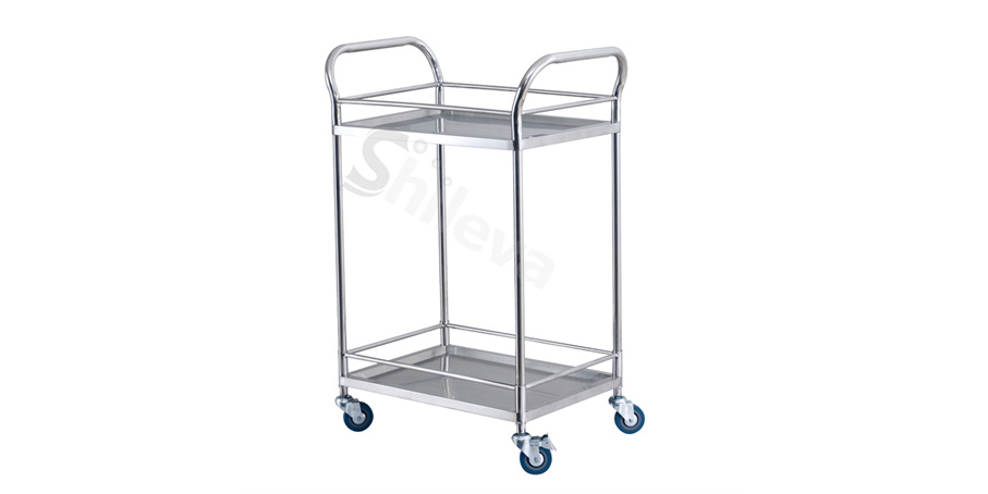 兩層器械車(chē)SLV-C4001 Treatment Trolley with two shelves